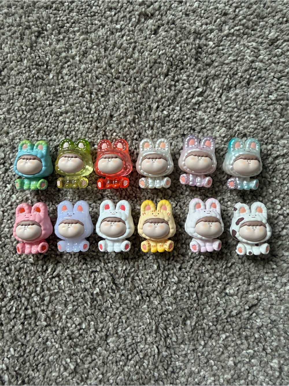 Amlls rabbit bunny bean 1st generation. All 12 styles, displayed only